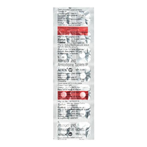Aten AM 50mg Tablet 14'S