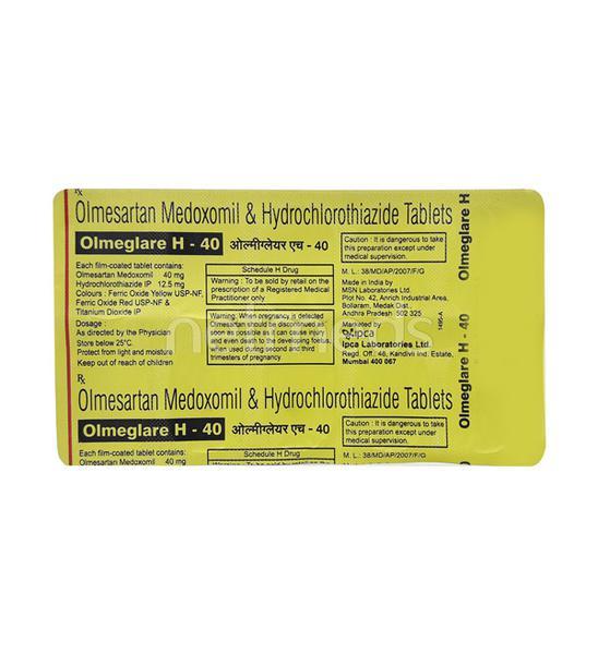 Olmeglare H 40mg Tablet 10'S