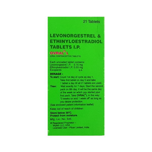 Ovral L Tablet 21'S