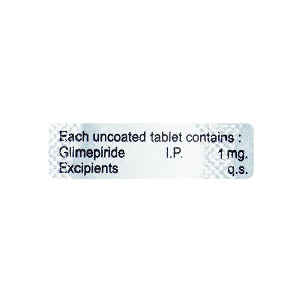 GLIMED 1mg Tablet 10's