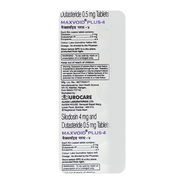 Maxvoid Plus 4 Tablet 10'S