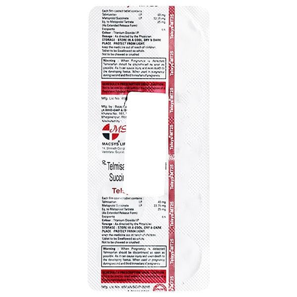 TELSYS MT 25 Tablet 10's