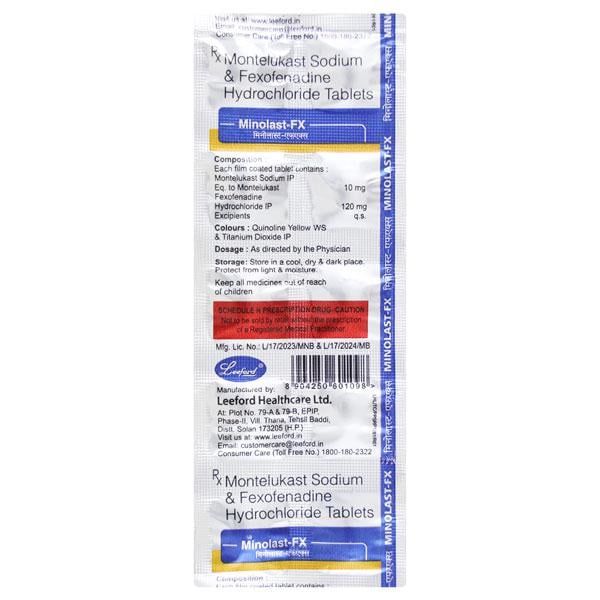 Minolast FX Tablet 10'S