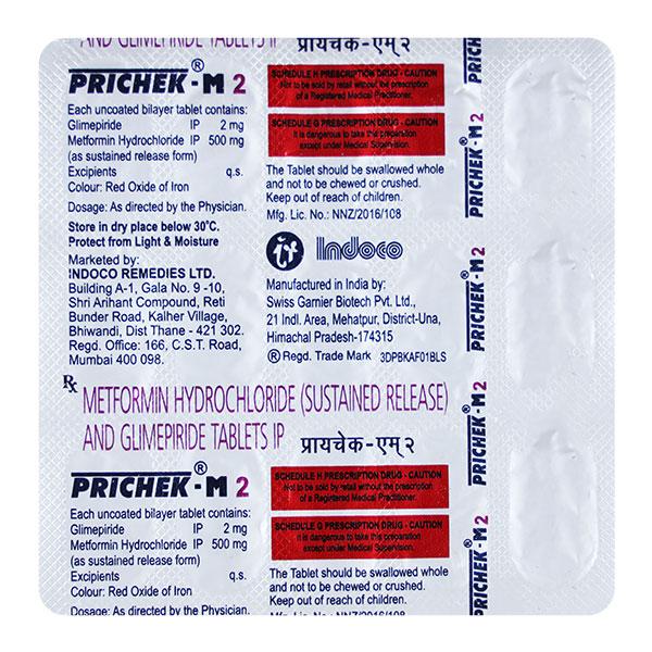 PRICHEK M 2 Tablet 15's