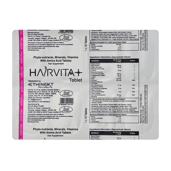 Hairvita + Tablet 10'S