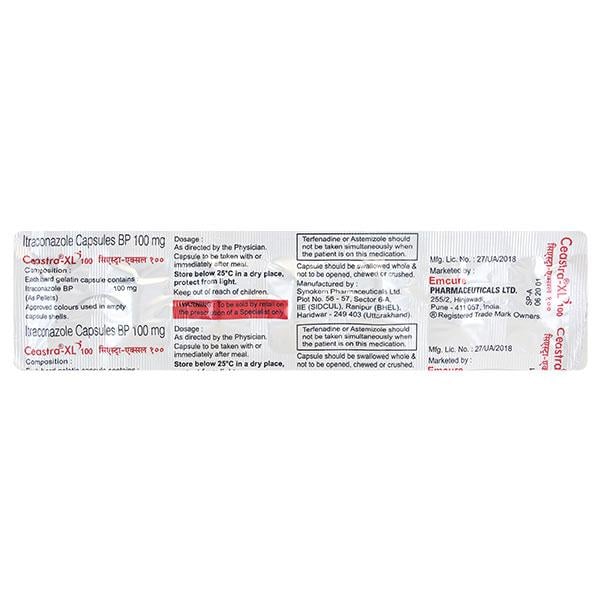 Ceastra XL 100mg Capsule 7'S
