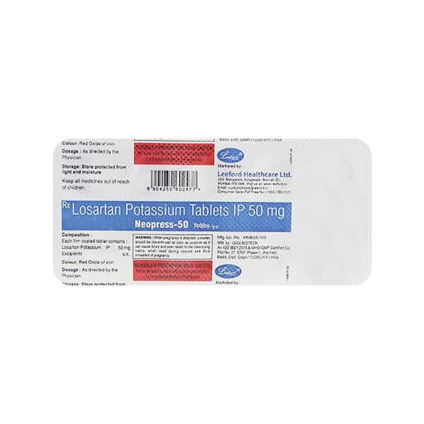 NEOPRESS 50mg Tablet 10's