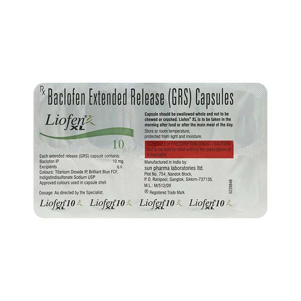 Liofen XL 10mg Capsule 10'S