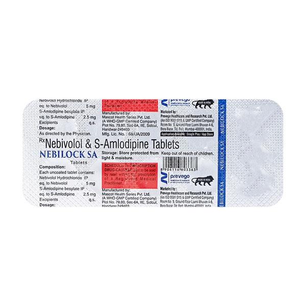 NEBILOCK SA Tablet 10's