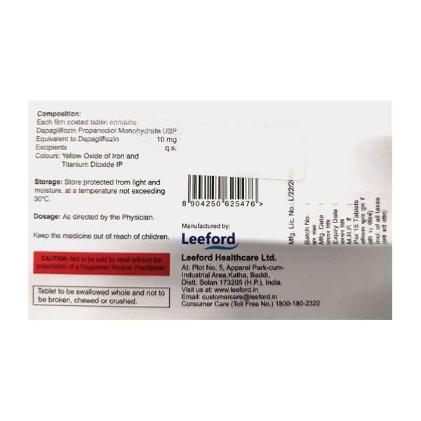DAPZIGARD 10 Tablet 15's