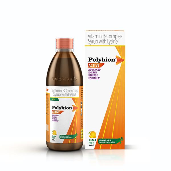 POLYBION ACTIVE SUGAR FREE MANGO FLAVOUR Syrup 300ml