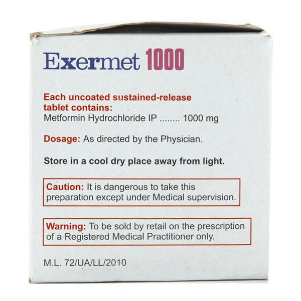 Exermet 1000 Tablet 15'S
