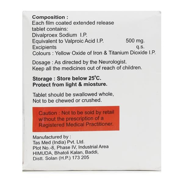 DIVASET OD 500mg Tablet 10's