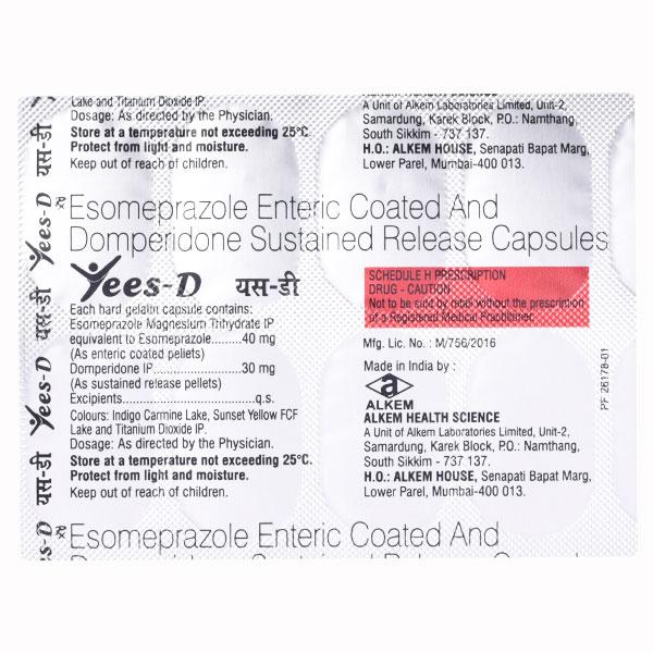 Yees D 30/40mg Capsule 10'S