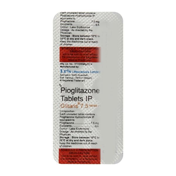 Glitaris 7.5mg Tablet 10'S