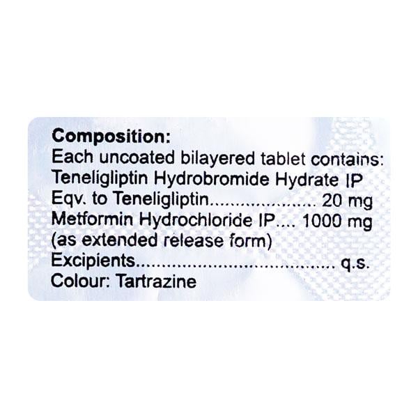 Glyten M 1000mg Tablet 10'S