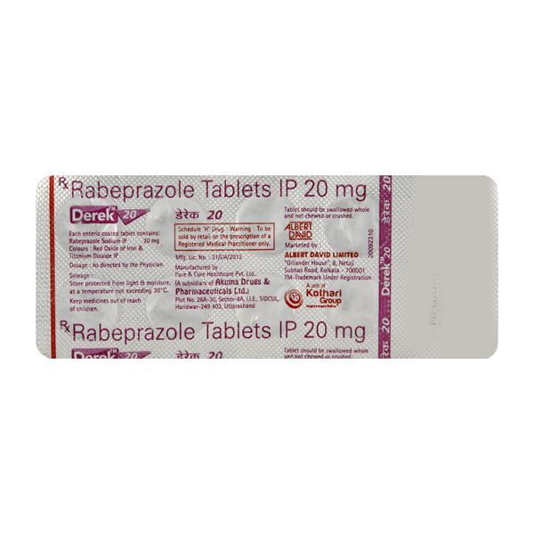 Derek 20mg Tablet 10'S