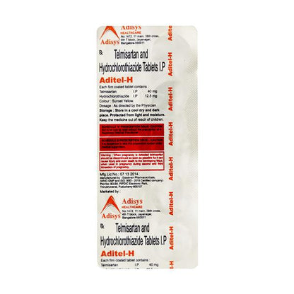 ADITEL H 40mg Tablet 10's