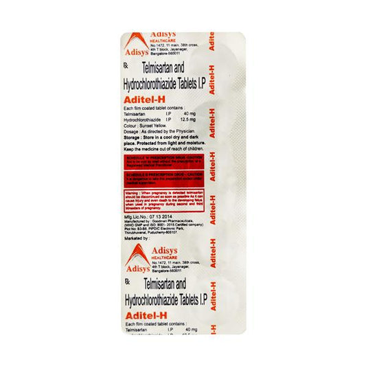 ADITEL H 40mg Tablet 10's