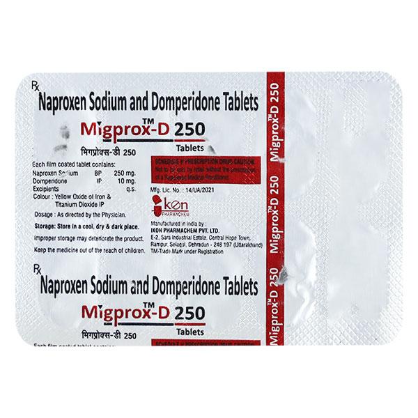 MIGPROX D 250 Tablet 10's