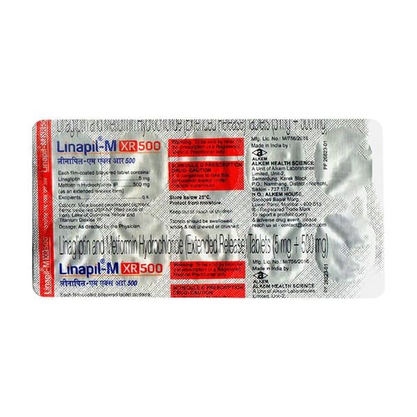 LINAPIL M XR 500 Tablet 10's