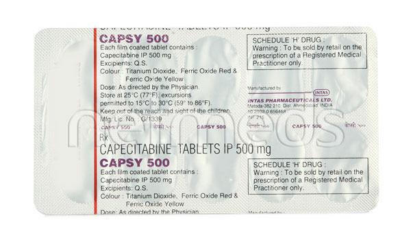 Capsy 500mg Tablet 10'S