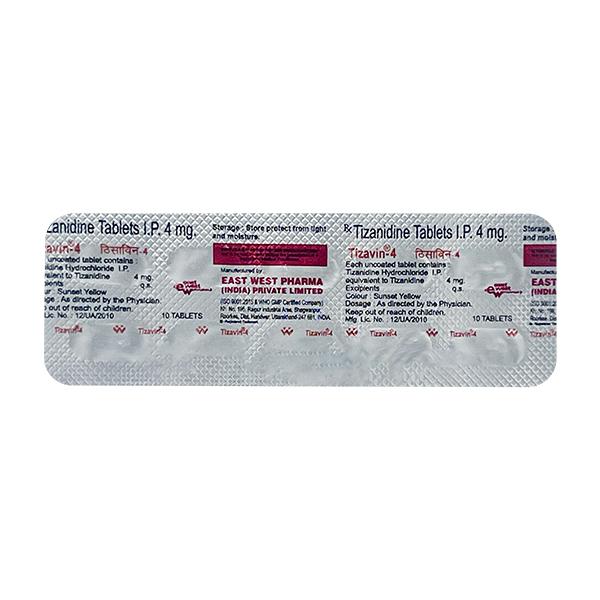 Tizavin 4mg Tablet 10'S