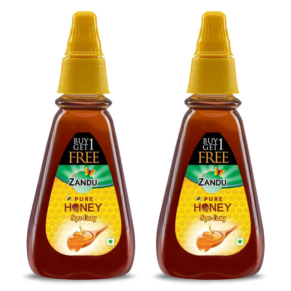 Zandu Pure Honey Squ-Easy, 400 gm (Buy 1 Get 1 Free)