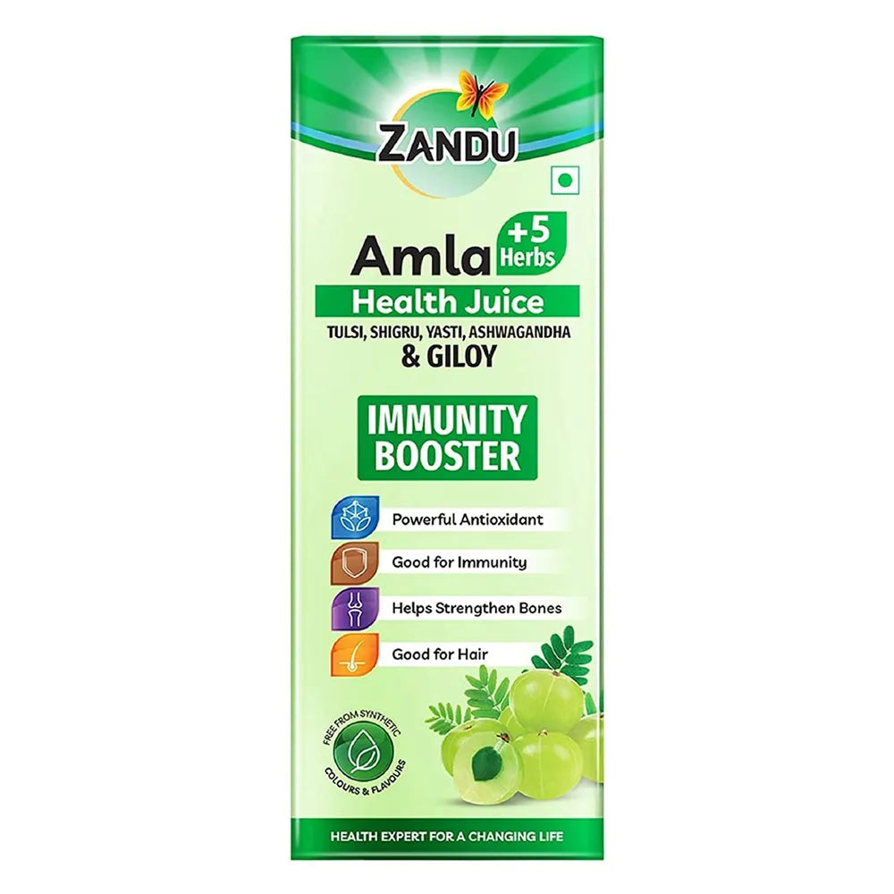 Zandu Amla +5 Herbs Health Juice, 1000 ml
