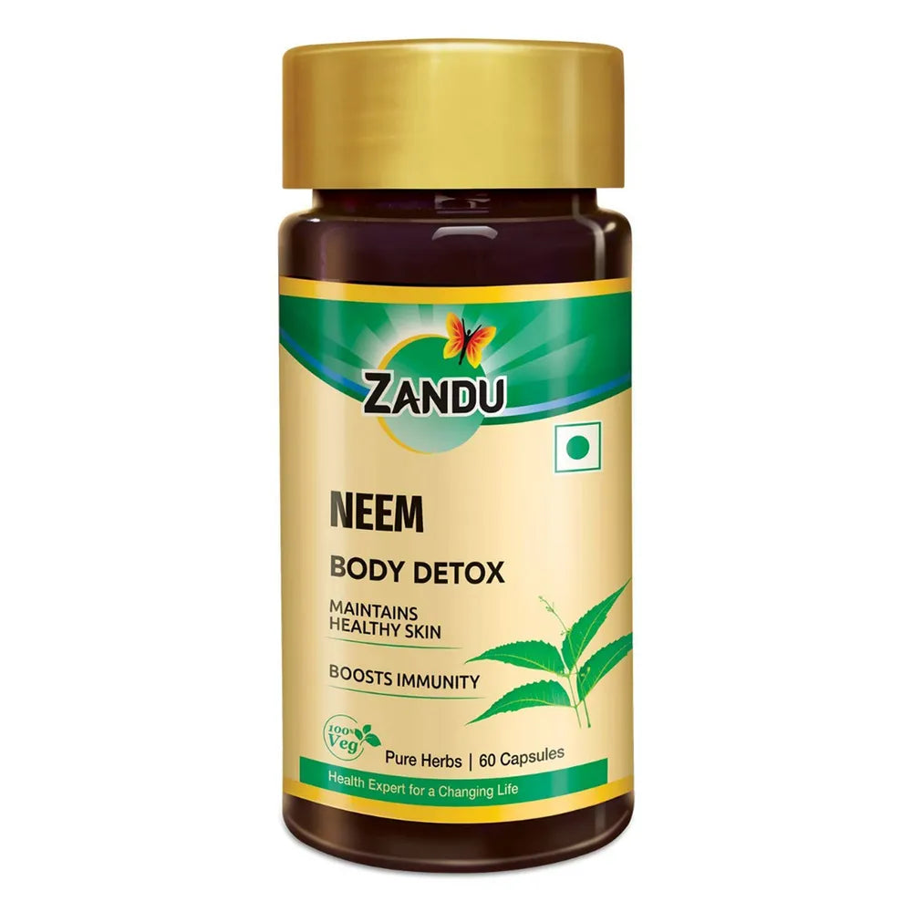 Zandu Neem Body Detox, 60 Capsules