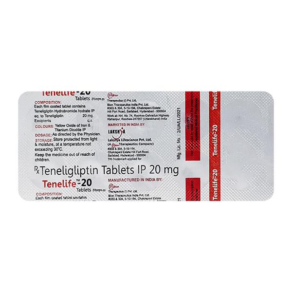 Tenelife 20mg Tablet 10'S