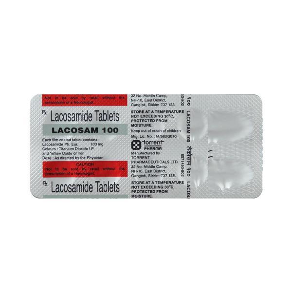 Lacosam 100mg Tablet 10'S