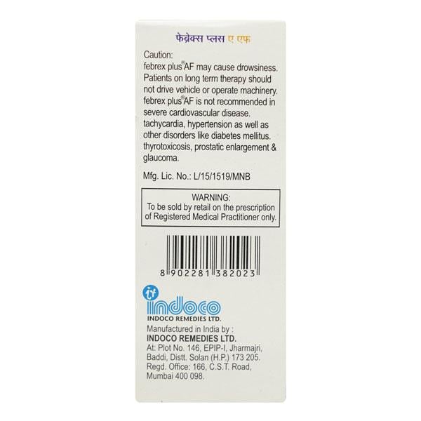 Febrex Plus AF Syrup 60ml