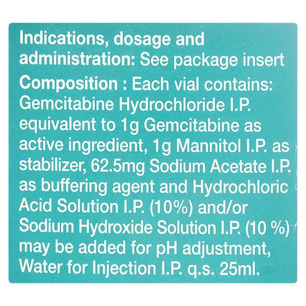 Gemcite 1000mg Injection 1'S