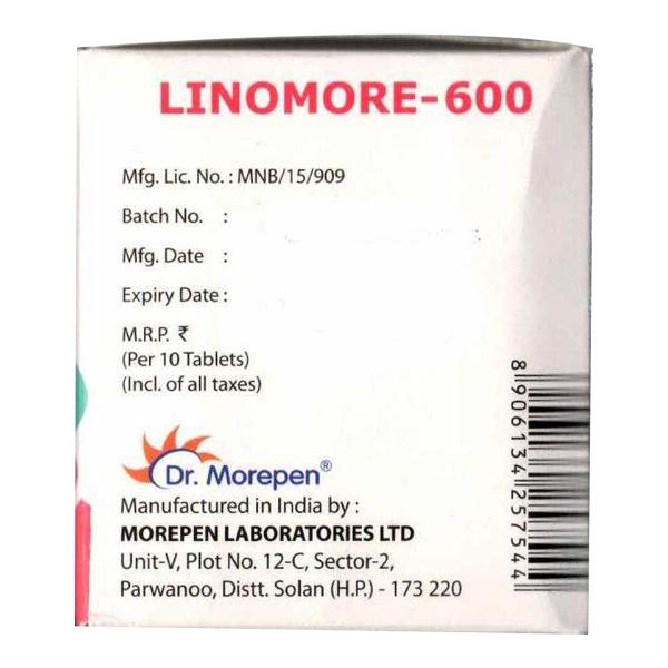 LINOMORE 600 Tablet 10's