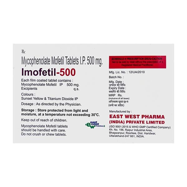 Imofetil 500mg Tablet 10'S