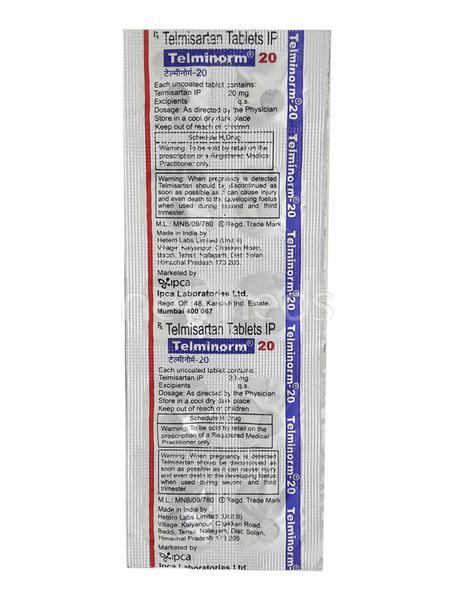 Telminorm 20mg Tablet 10'S