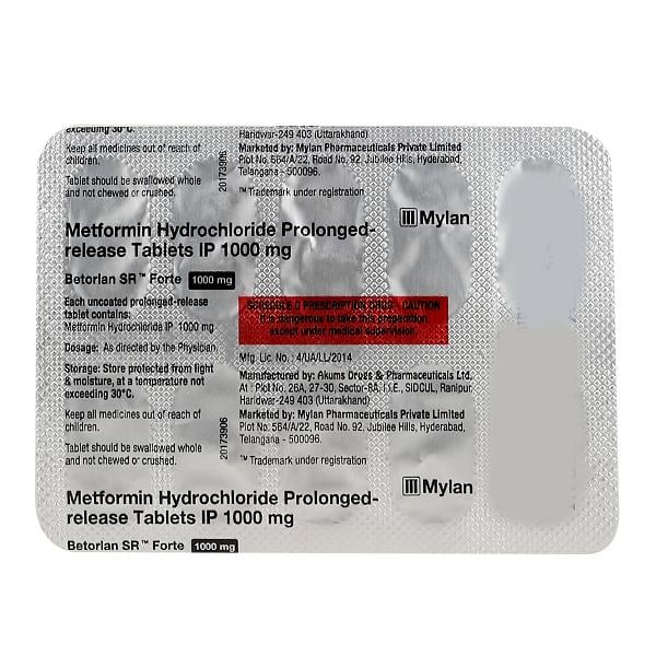 BETORLAN SR FORTE Tablet 10's