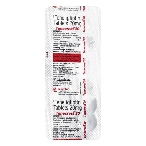 TENECREST 20 Tablet 10's