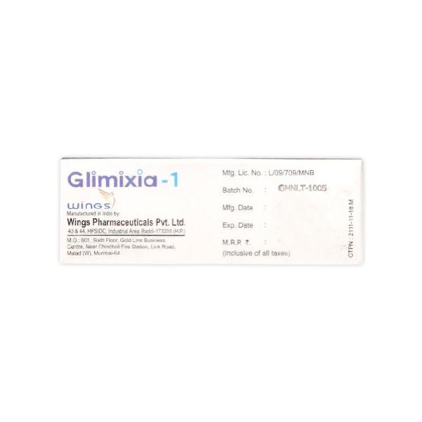 Glimixia 1mg Tablet 10'S