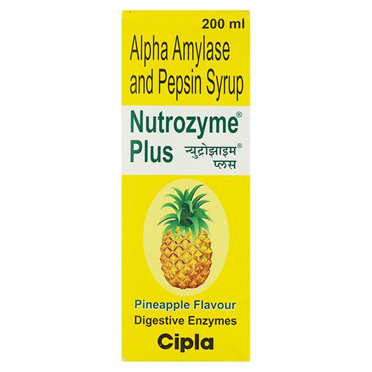 NUTROZYME PLUS PINEAPPLE FLAVOUR Syrup 200ml