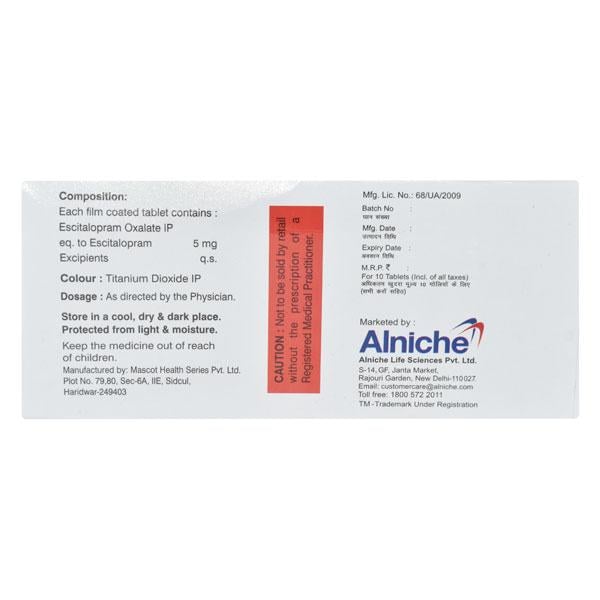 ESCIPIX 5mg Tablet 10's