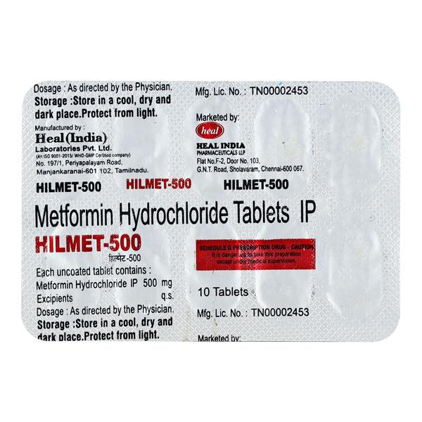 Hilmet 500mg Tablet 10'S