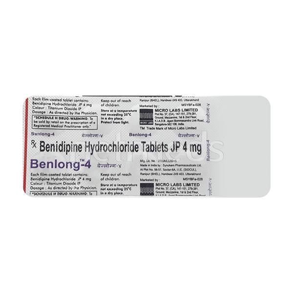 Benlong 4mg Tablet 10'S