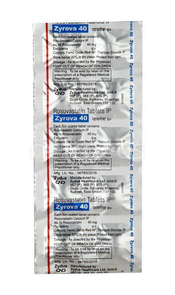 Zyrova 40mg Tablet 10'S