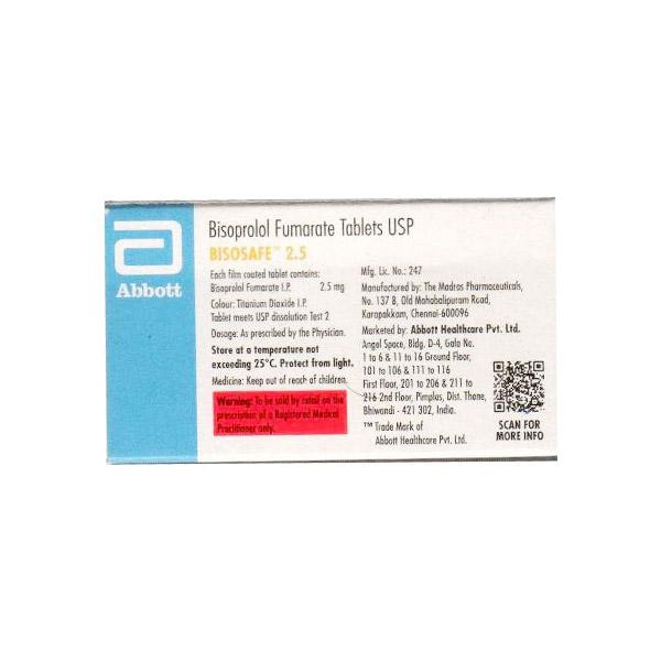 Bisosafe 2.5mg Tablet 10'S