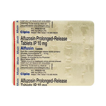 Alfusin 10mg Tablet 15'S