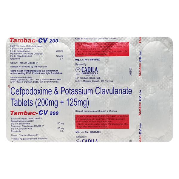Tambac CV 200mg Tablet 10'S