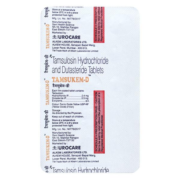 Tamsukem D 0.4/0.5mg Tablet 15'S