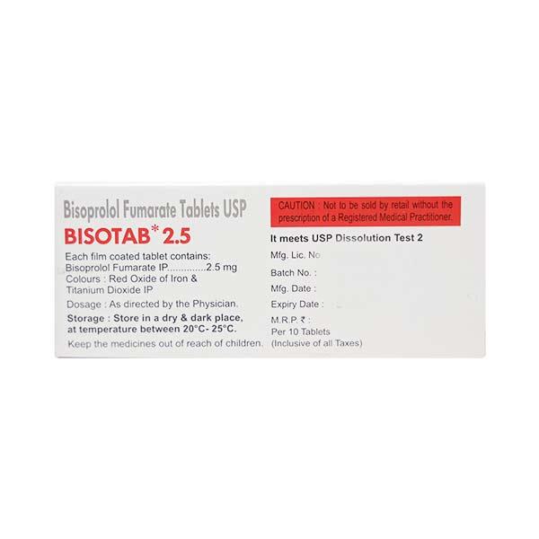 BISOTAB 2.5mg Tablet 10's